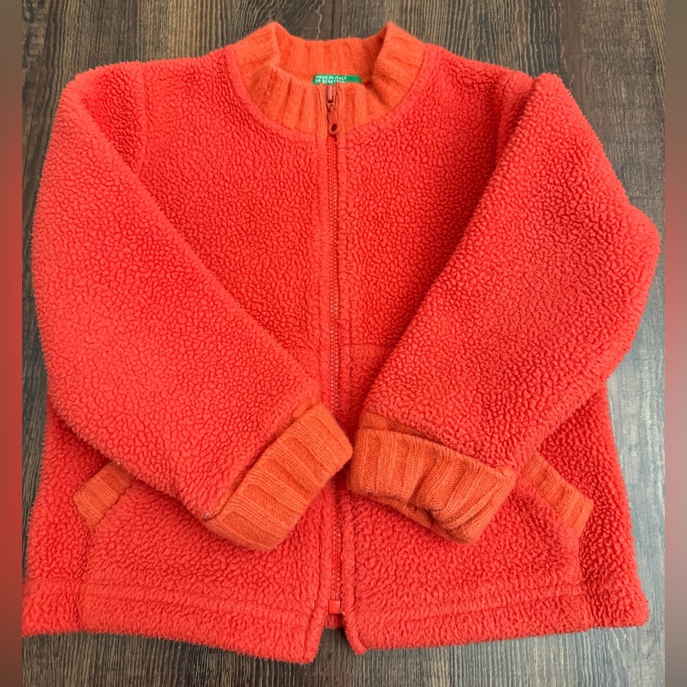 United Colors Of Benetton Toddler Fleece Zip Jacket - Size 90 (18-24 Months)